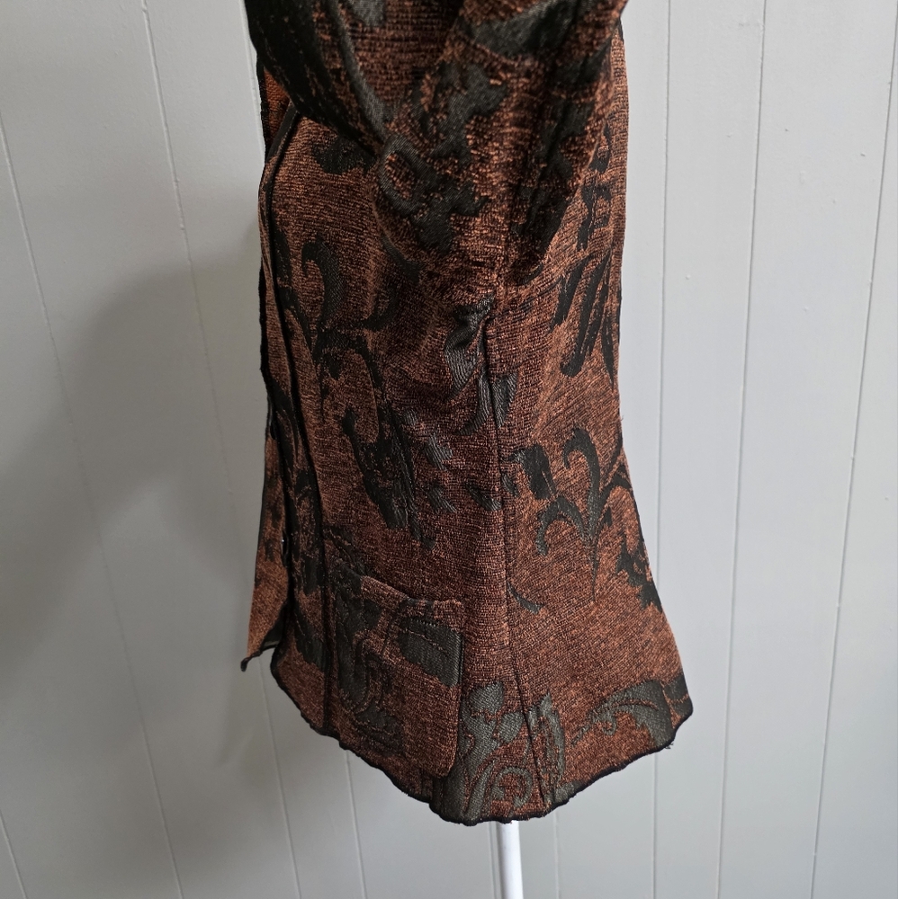 Parsley & Sage Tapestry Reversible Boho Art Blazer Jacket - Picture 6 of 14